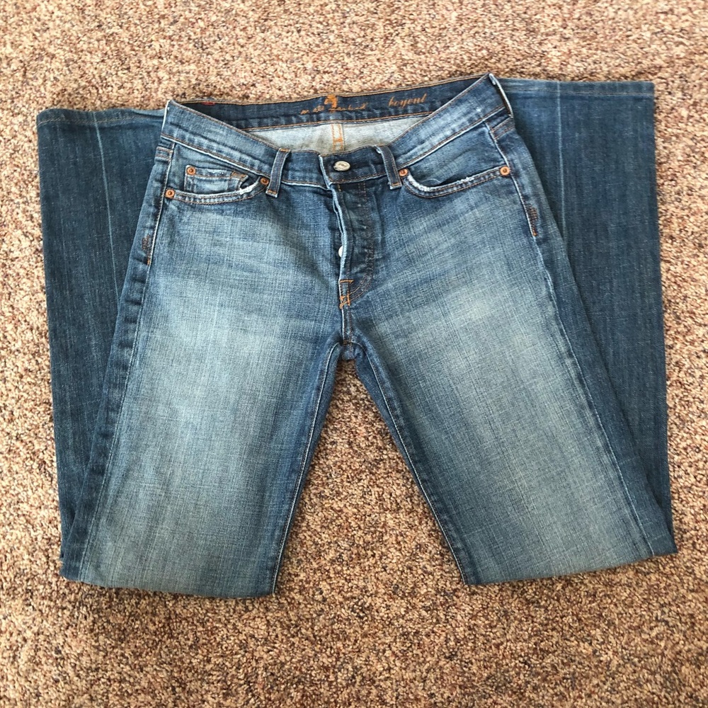 7 FAM size 27 boycut jeans